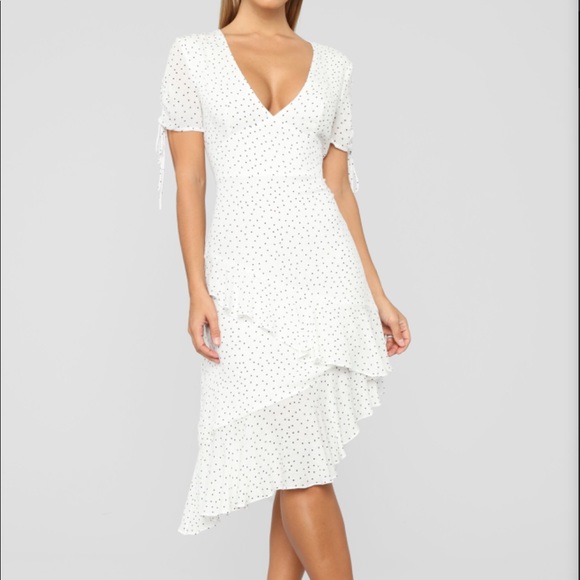 Not So Itsy Bitsy Black & White Polka Dot Dress - Picture 1 of 2